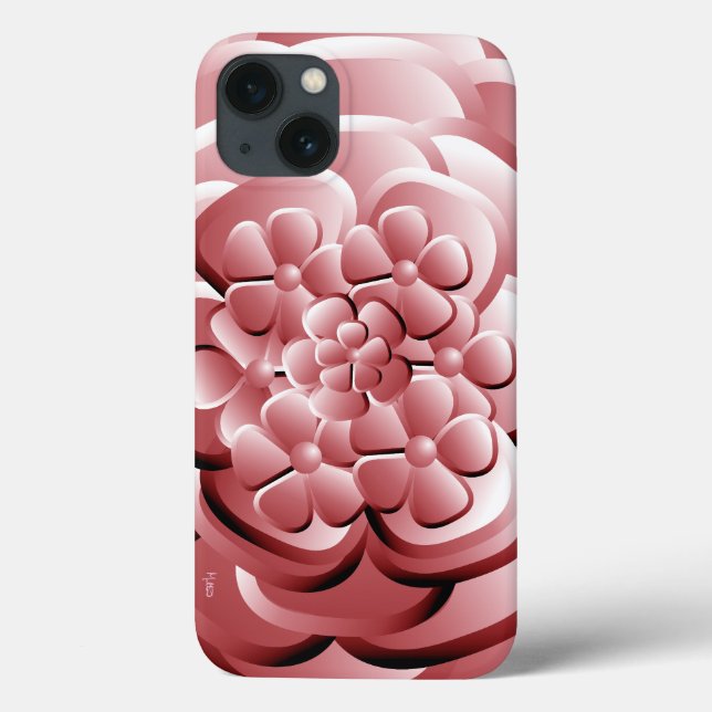 Chrome-Blume - Rubescent Case-Mate iPhone Case (Rückseite)