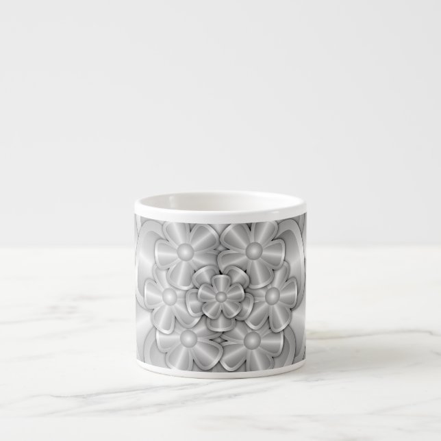 Chrome-Blume - Silver Espresso Cup Espressotasse (Vorderseite)