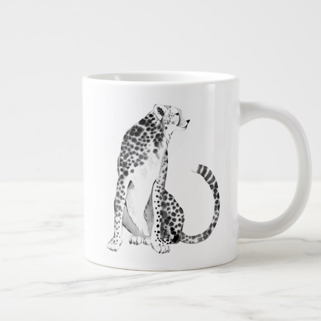 Chrome Cheetah Jumbo-Tasse (Rechts)