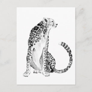 Chrome Cheetah Postkarte