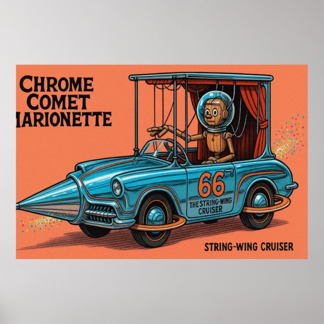 Chrome Comet Marionette (The String-Wing Cruiser) Poster (Vorne)