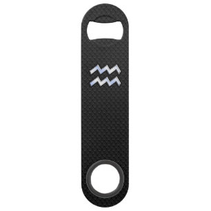 Chrome comme Aquarius Zodiac Symbole sur serpent