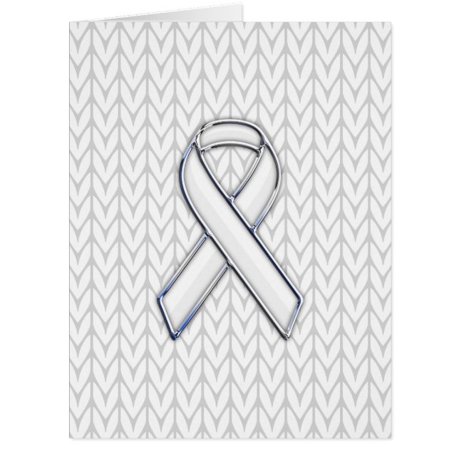 Chrome Comme Blanc Knit Ribbon Sensibilisation Imp (Devant)