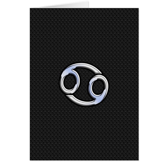 Chrome comme cancer Zodiac Connexion Noir (Devant)