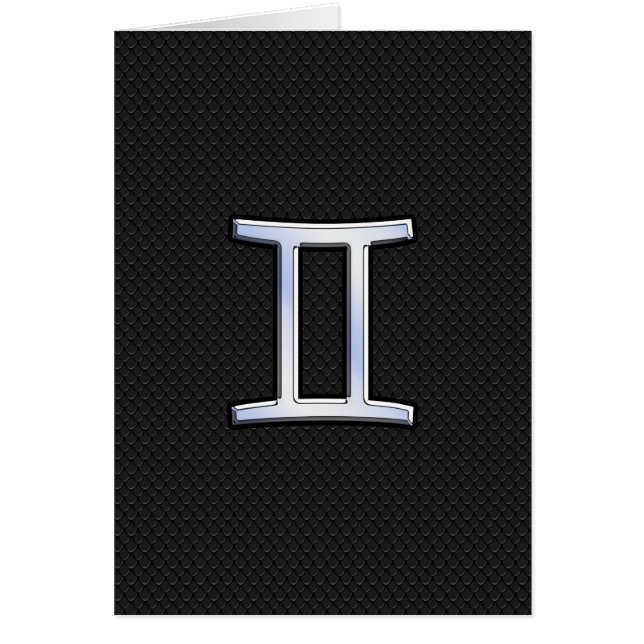 Chrome comme Gemini signe Zodiac (Devant)