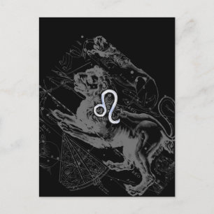 Chrome Comme Leo Zodiac Constellation Carte Heveli