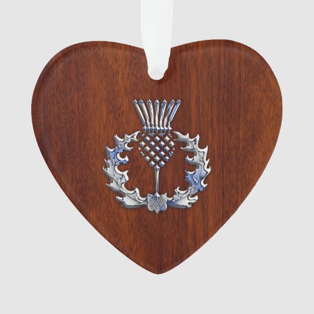 Chrome Comme Mahogany Bois Grain Scottish Thistle (devant)
