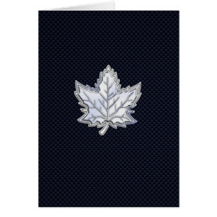 Chrome Comme Maple Leaf Fibres de carbone Impressi