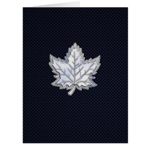 Chrome Comme Maple Leaf Fibres de carbone Impressi