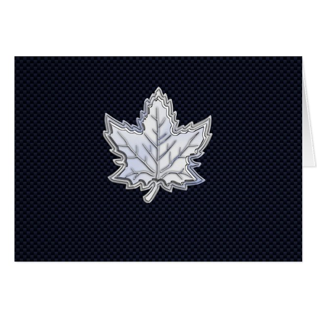 Chrome Comme Maple Leaf Fibres de carbone Impressi (Devant horizontal)