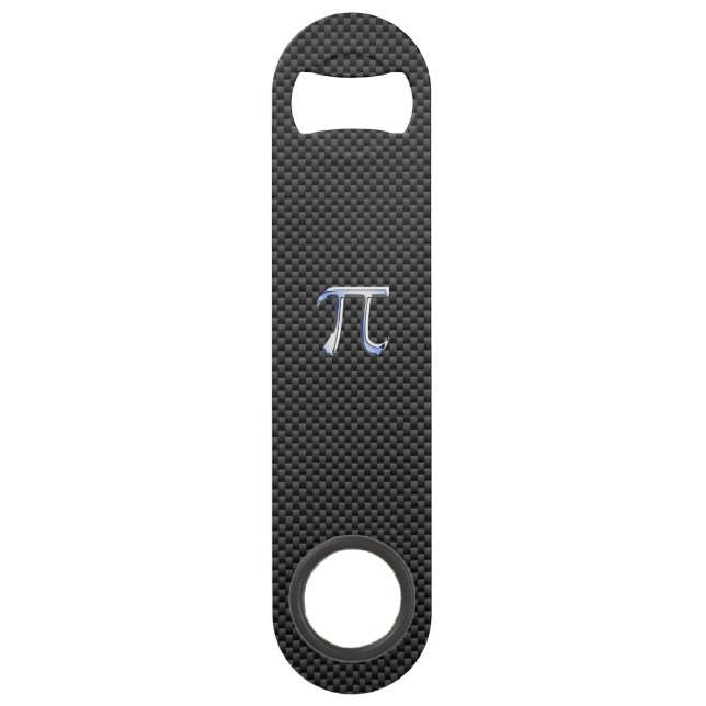 Chrome Comme Symbole Pi sur Style Fibre de Carbone (Devant)