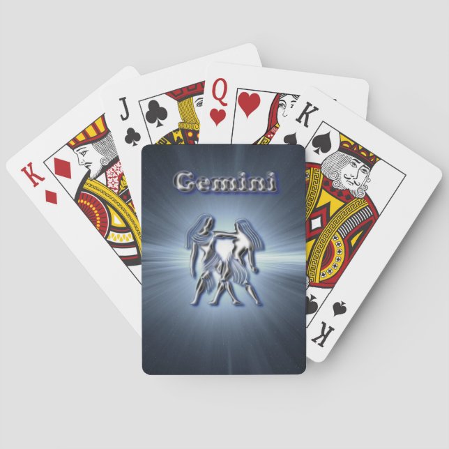 Chrome Gemini Spielkarten (Rückseite)