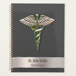 Chrome Holographic 3D Caduceus Medical Planer