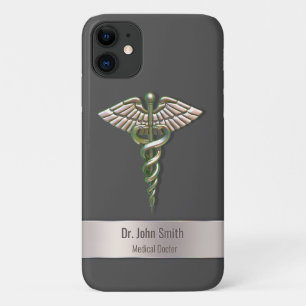 Chrome Holographic 3D Medical Caduceus Case-Mate iPhone Hülle