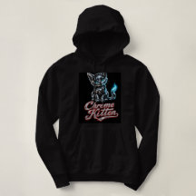 Chrome Kitten Cool Hoodie