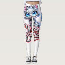 CHROME KITTEN "Meow vibes" Leggings