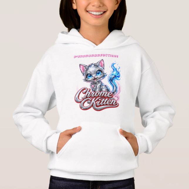 Chrome Kitten " Supacute" Kapuzenpullover Hoodie (Vorderseite)