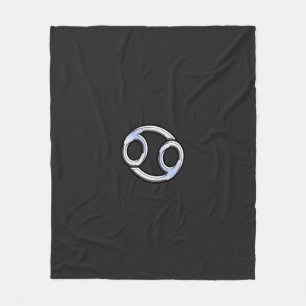 Chrome like Cancer Zodiac Sign auf Schlange Dekora Fleecedecke