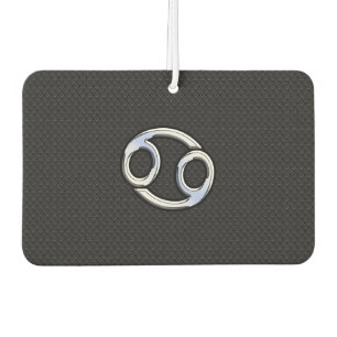 Chrome Like Cancer Zodiac Symbol on Snake Style Autolufterfrischer