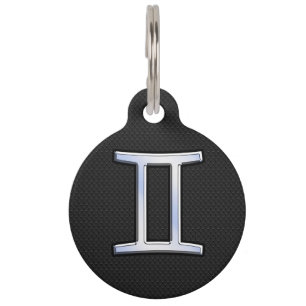 Chrome like Gemini Zodiac Sign Haustiermarke