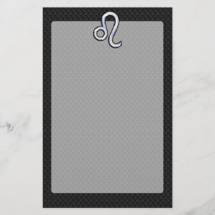 Chrome Like Leo Zodiac Sign auf Schlangenhaut Briefpapier