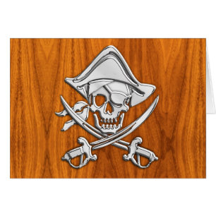 Chrome Like Pirate auf Teak Veneer
