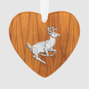 Chrome Like Running Deer on Fine Teak