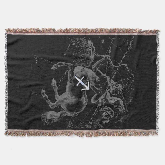 Chrome like Sagittarius Zodiac Sign on Hevelius Decke (Vorderseite)
