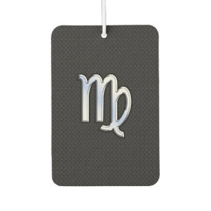 Chrome Like Virgo Zodiac Sign auf Schlangenhaut Autolufterfrischer