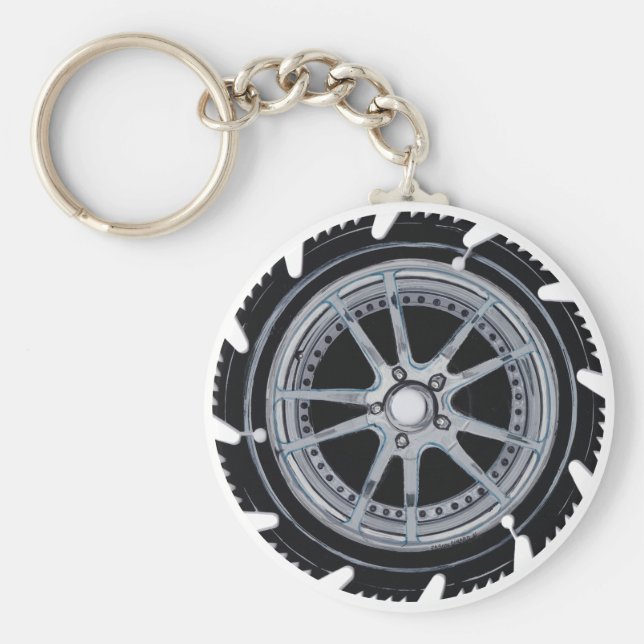 Chrome Mag Wheel Schlüsselanhänger (Vorne)