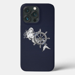 Chrome Mermaid auf Carbon Fibre Print Case-Mate iPhone Hülle