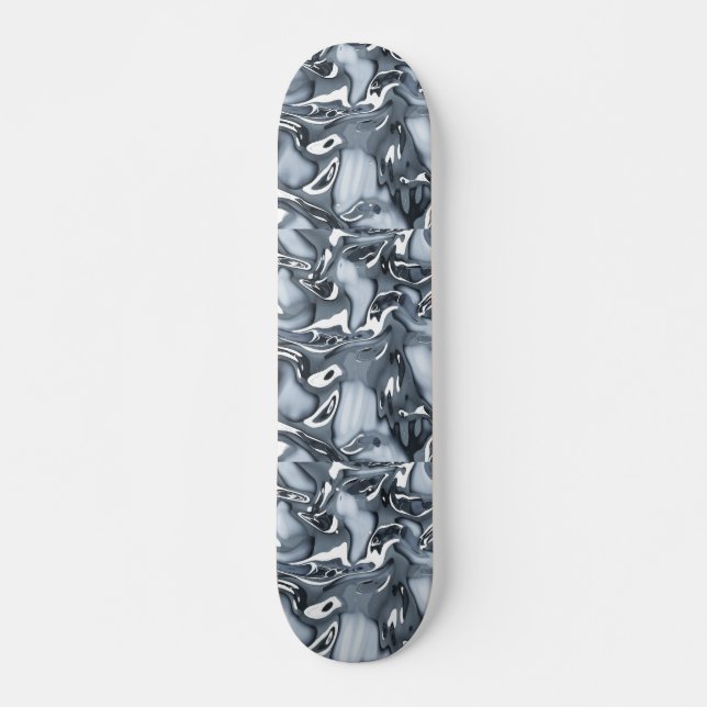 Chrome-Metallic-Fluss Skateboard (Vorne)