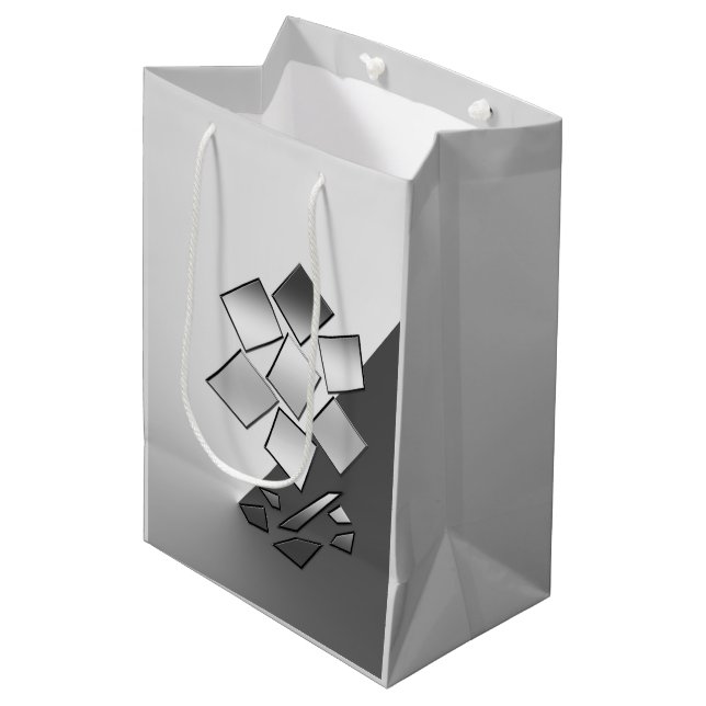 Chrome Mittlere Geschenktüte (Vorderseite Schrägansicht)