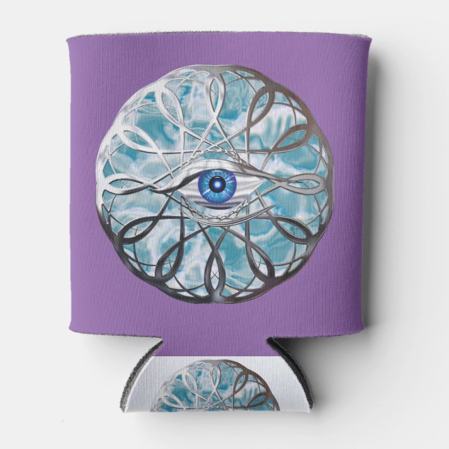Chrome Mystical Eye Design Dosenkühler (Vorderseite)