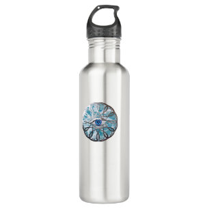 Chrome Mystical Eye Design Edelstahlflasche