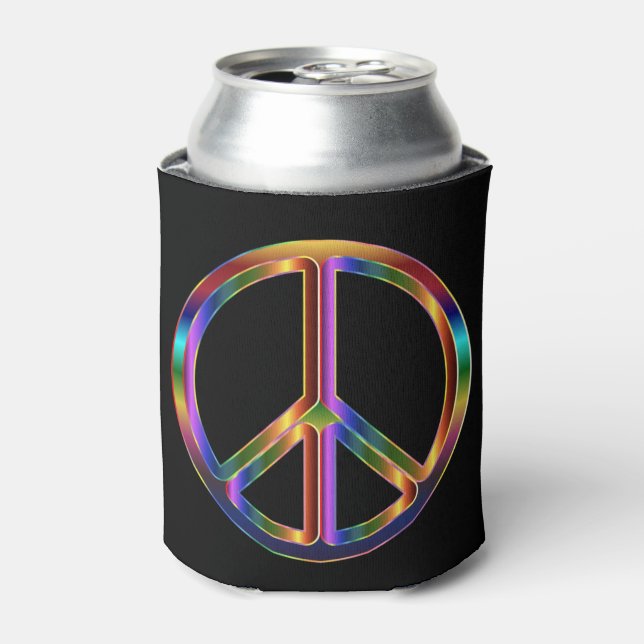Chrome Peace Sign Dosenkühler (Kanne Vorderseite)