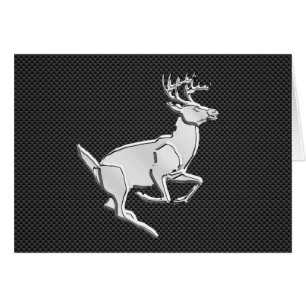 Chrome Running Deer sur l'impression de fibre de c