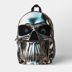 Chrome Schädel Bedruckter Rucksack