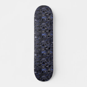 Chrome Schädel und Knochen Skateboard