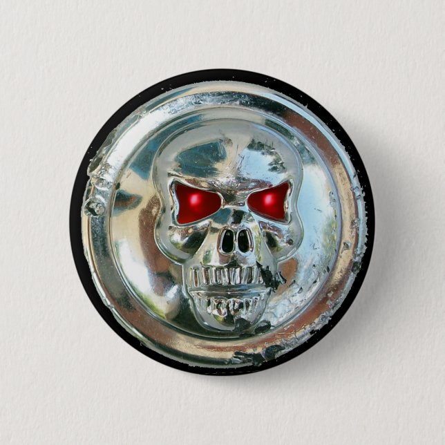 CHROME SKULL BUTTON (Vorderseite)