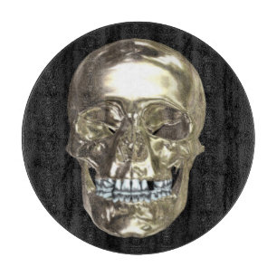 Chrome Skull Cutting Board Schneidebrett