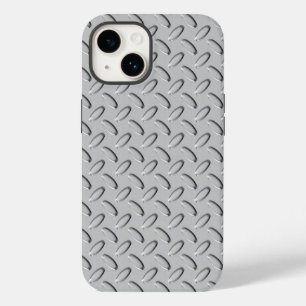 Chrome Steel Diamond Plate Case-Mate iPhone 14 Hülle