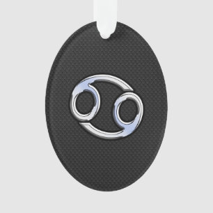 Chrome Style Cancer Symbole Zodiaque