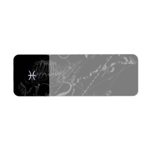 Chrome Style Fische Sternzeichen Symbol auf Heveli