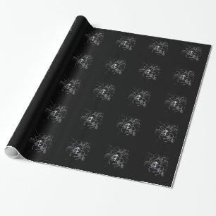 Chrome Style Sagittarius Zodiac-Zeichen auf Heveli Geschenkpapier