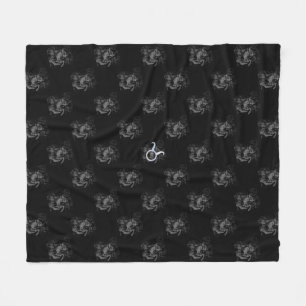 Chrome Taurus Zodiac-Zeichen auf Hevelius Style Fleecedecke