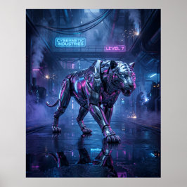 Chrome-Tigerjagd Poster