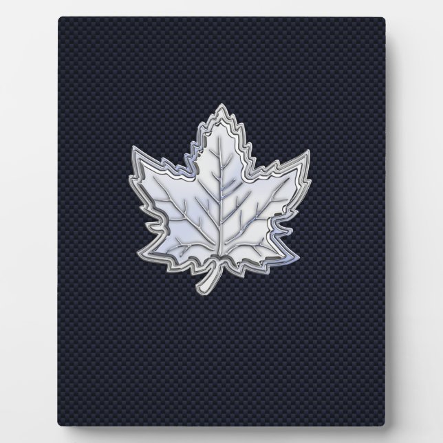 Chrome wie Ahornleaf Carbon Fibre Print Fotoplatte (Vorderseite)