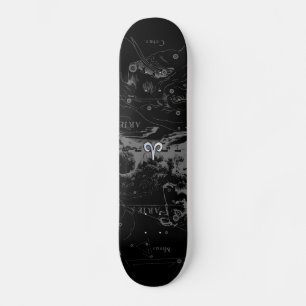 Chrome wie Aries Zodiac Symbol auf Hevelius 1690 Skateboard