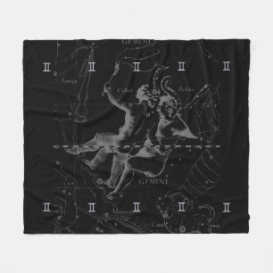 Chrome wie Gemini Zodiac Sign auf Hevelius Fleecedecke
